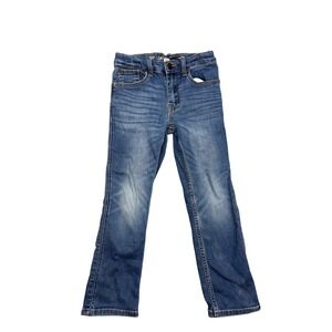 Cat Jack Kids Boys Straight Recto Blue Denim Jeans Size 7 Super Stretch